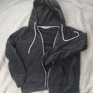 Forever21 gray zip-up hoodie - size Small w XS fit
